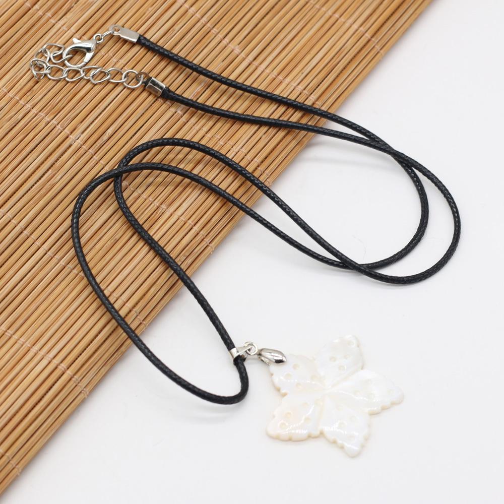 1 шт. в партии, ожерелье из сплава с натуральными ракушками, кулон с веревочной цепочкой, ожерелья для женщин и мужчин, ювелирные изделия, колье, рождественские подарки, хит продаж