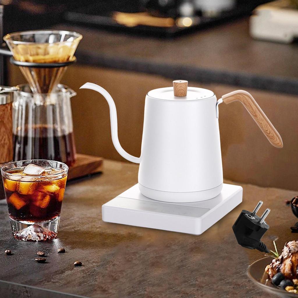 Электрический чайник для кофе 1000 Вт Кипяток для кемпинга, пикника на открытом воздухе черный