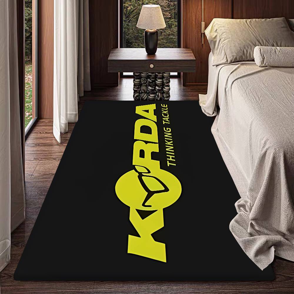 Korda Fishing Logo Kitchen Mat Kids Room Bedroom Decoration Balcony Anti-Slip Doormat Living Room Alfombra