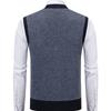 Cozy Up Men's Sweater Vest Cardigan Button Front Knitwear Contrast Color Argyle Sweater Vest
