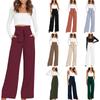 Женские повседневные брюки с темпераментом на рабочем месте, свободные универсальные брюки прямого кроя, брюки