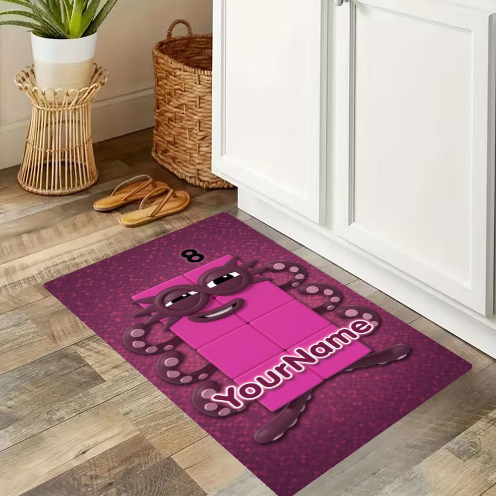 Numberblocks Customize Your Name Kitchen Rug Runner Rug Laundry Mat Hallway Entryway The Best Gift Choice