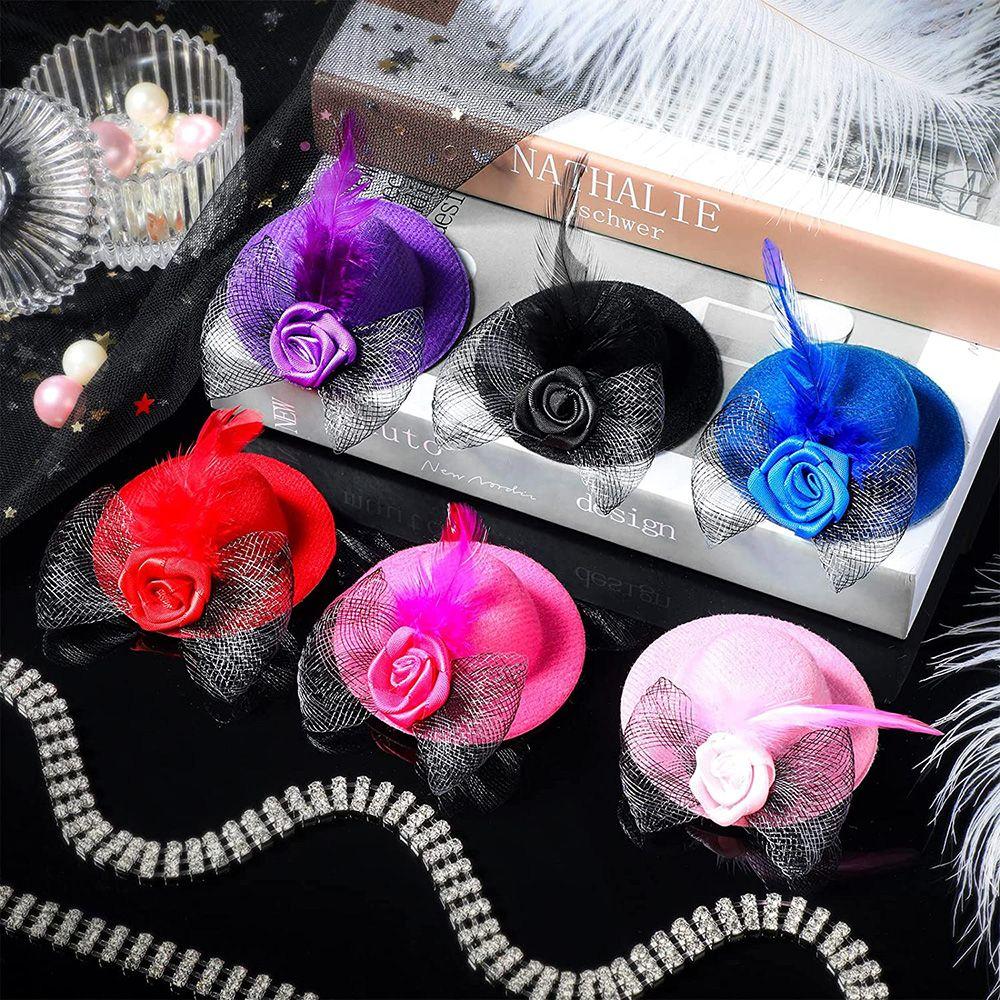 Adjustable Duck Elastic Strap Rooster Pets Supplies Chicken Hats Feather Top Hat Cap for Hens