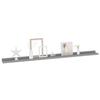 VidaXL Étagères murales 2 pcs Gris 115x9x3 cm