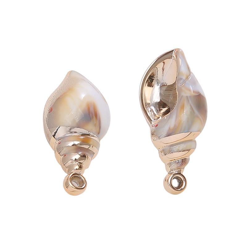 Акриловые подвески в виде ракушек, сделай сам, браслет, ожерелье, серьги, ювелирные аксессуары