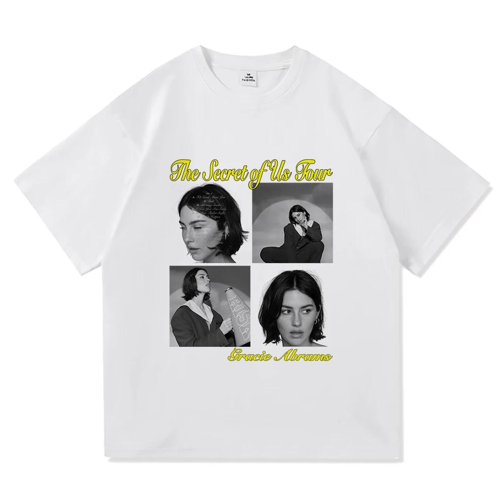 Gracie Abrams Risk The Secret of Us The Eras Tour T Shirt Men/Women Aesthetic Retro T-Shirt Unisex New Album Tees Shirts