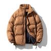 Mens Winter Puffer Jacket Oversized Loose Fit Cotton Padded Coat Warm Thick Hoodless Parka Casual Daily Wear