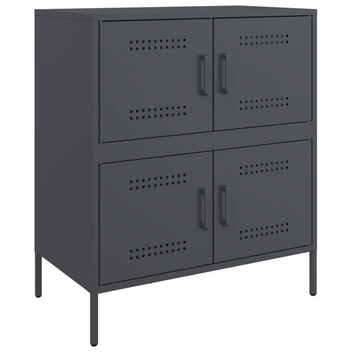 VidaXL Buffet anthracite 68x39x79 cm acier, armoire, placard, buffet haut, armoire latérale, armoire de rangement, 842954