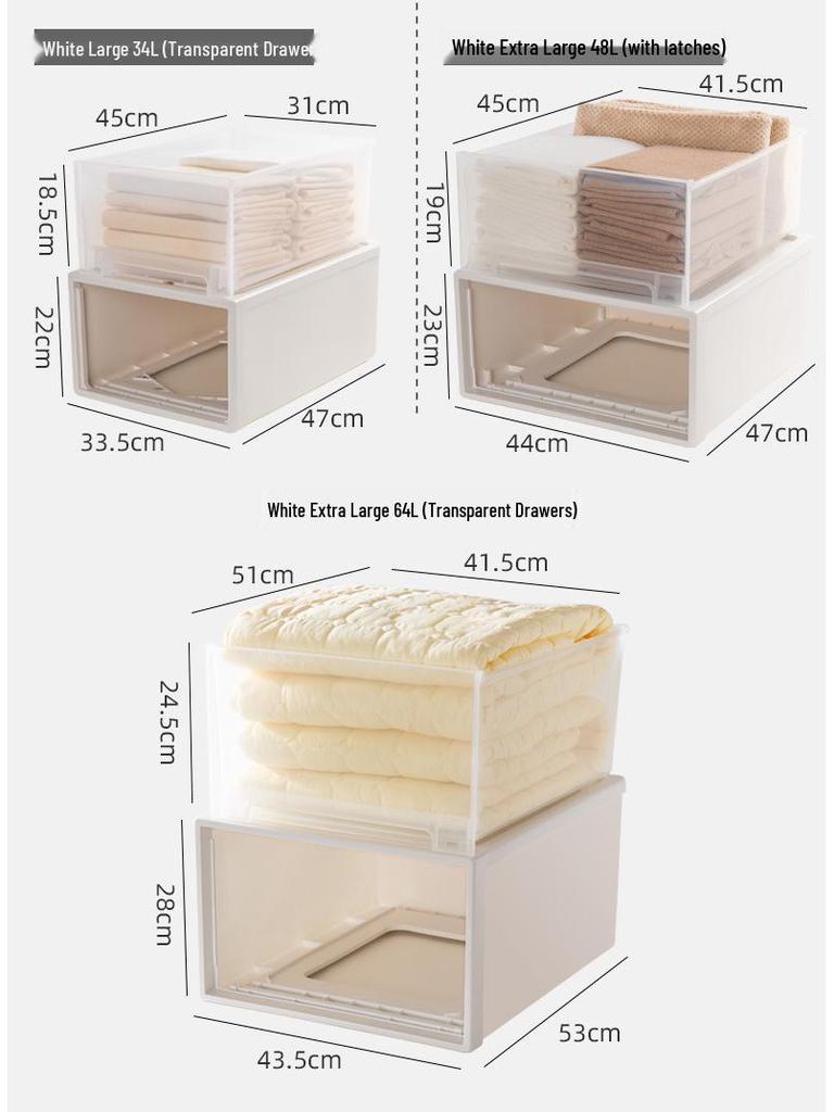 Пластиковые органайзеры для ящиков шкафа для одежды и одеял