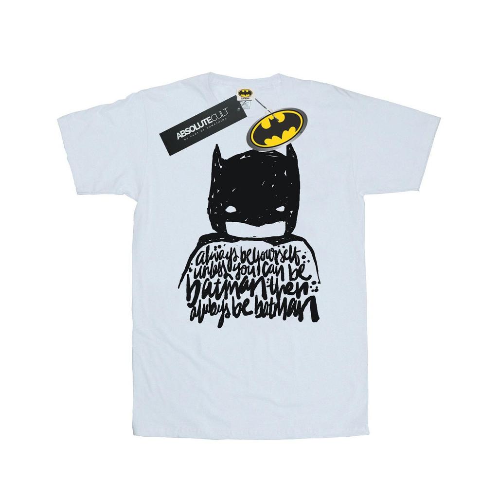 DC Comics Womens/Ladies Batman Always Be Yourself Cotton Boyfriend T-Shirt