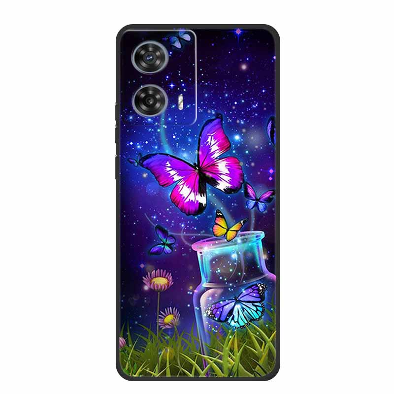 Phone Case For Moto Edge 50 Fusion Back Cover Case Shockproof Black Silicone Soft Funda For Motorola Edge 50 Fusion Case 6.7"
