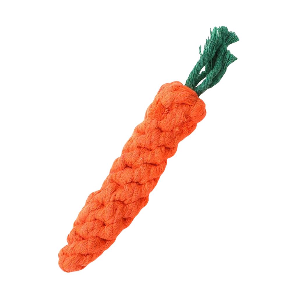 Высококачественная игрушка-морковка из хлопковой веревки, ручная работа, игрушка-морковка из хлопковой веревки для жевания, безопасная для игр в помещении и на улице