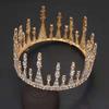 Bridal Crown Internet Celebrity Friends Friends Girlfriends Gift Round Crown 18-Year-Old Adult Gift Headgear Rhinestone Crystal Crown