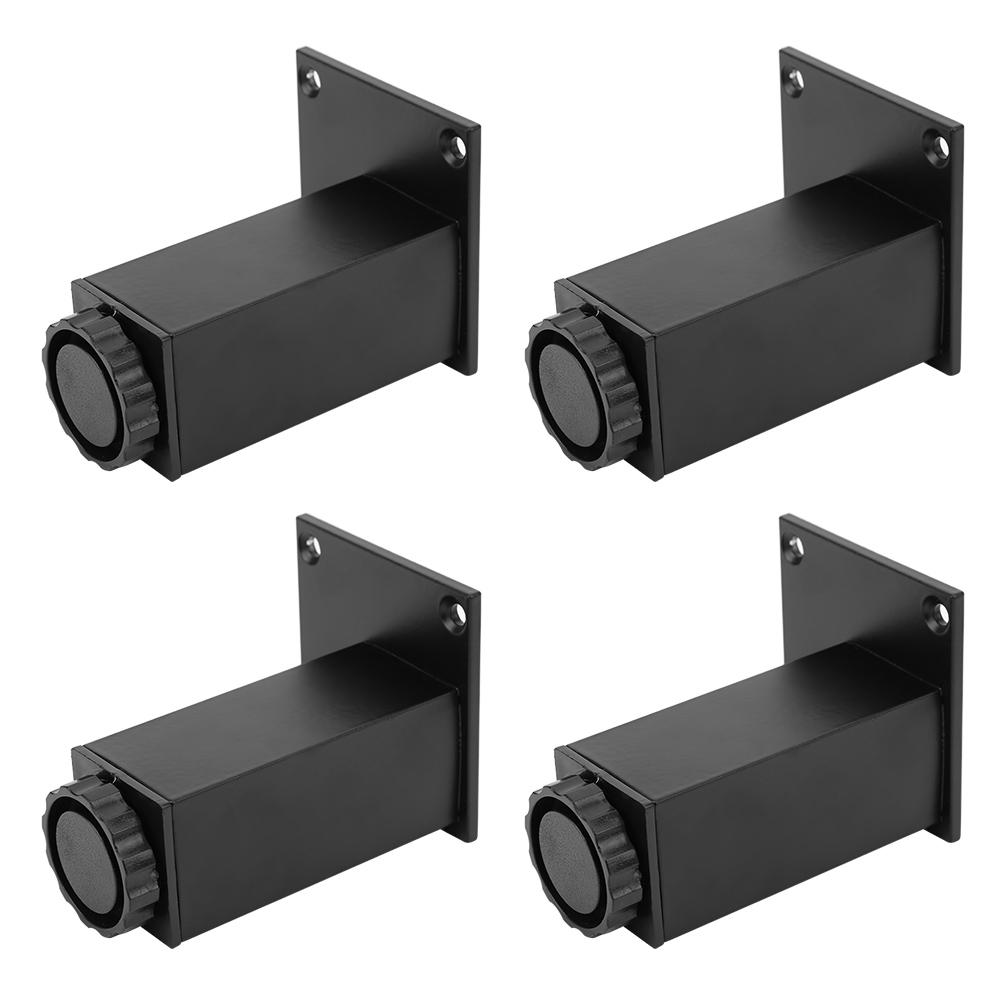 4pcs Aluminum Alloy Adjustable Feet Sofa Bed Foot Legs Support for Cupboard Cabinet Furniture