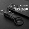 Carabiner Titanium Key Holder Stylish Key Clip Hook for Car Bicycle Motorcycle House Keys Present Gift 1 [FEGVE] (BK1S/Black + D-Ring/Black pc)