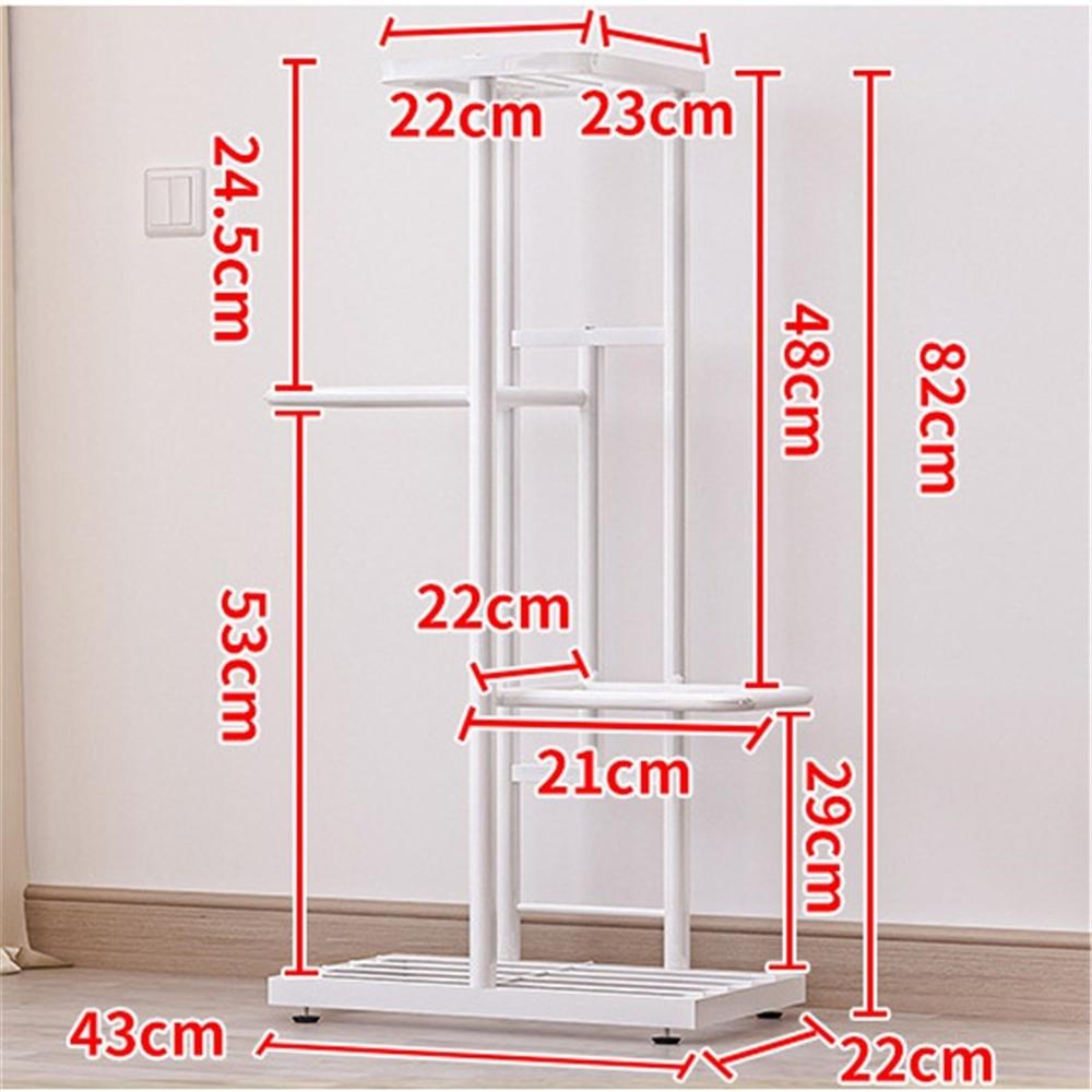 4-х уровневая 5-ти горшечная металлическая подставка для растений, держатель для цветочных горшков для помещений и улицы, железная полка для демонстрации растений, подставка для цветочных горшков