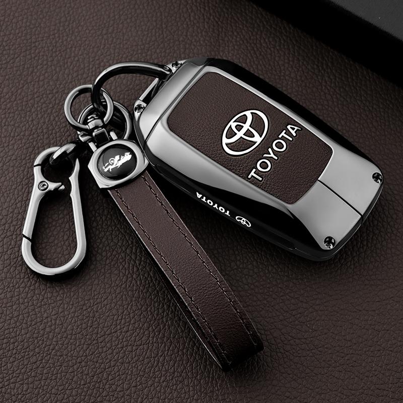 BAXL9 Чехол-брелок из цинкового сплава для ключа автомобиля Toyota RAV4 Highland Coralla Hilux Fortuner Land Cruiser Camry Crown Аксессуары