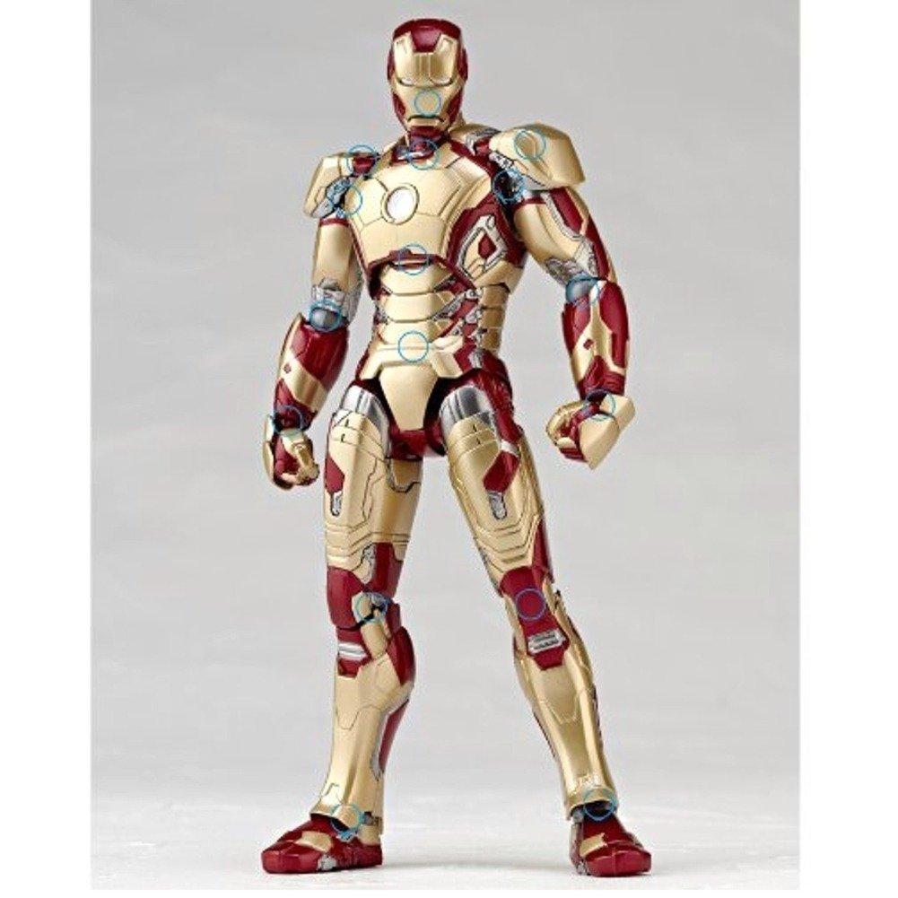 Специальные эффекты Revoltech 049 Iron Man 3 Iron Man Mark 42 окрашенная фигурка Немасштабная ABS&PVC
