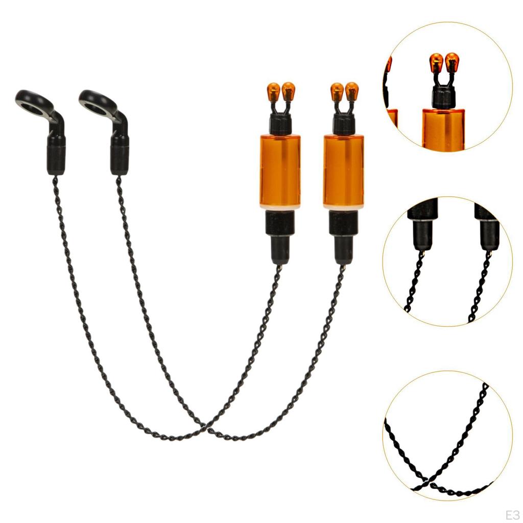 2 Pieces Carp Fishing Swing Chains Practical Professional Portable Tackles for Bite