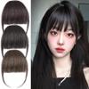 Women Clip-in Bangs Natural Forehead Bangs Hair Extensions Black Brown Straight Bangs Fringe Wig Hairpieces