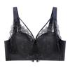 New Large Size Thin Full Cup Underwear Women's No Steel Ring Gathered Adjustable Bra Sexy Lace Collection Bra