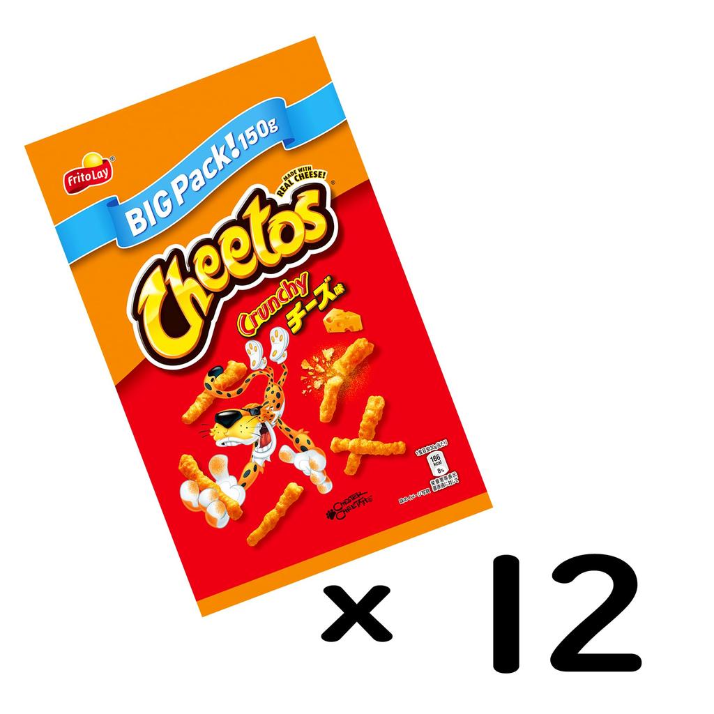 Японские чипсы Cheetos со вкусом сыра, большая упаковка 150 г x 12 пакетиков Frito-Lay