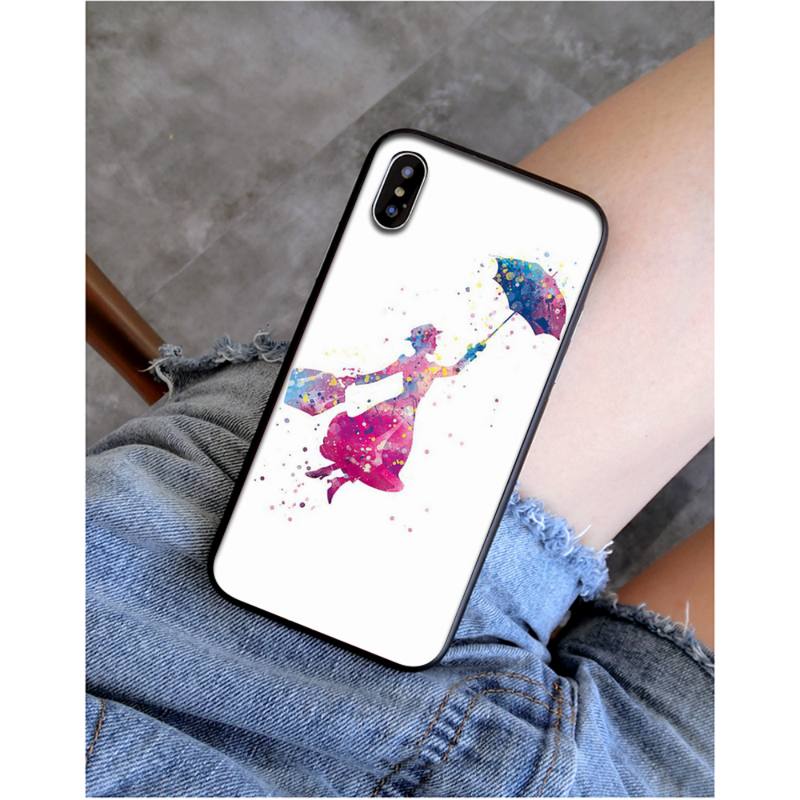 YNDFCNB Mary Poppins Phone Case for iphone 11 12 Mini Pro Max X XS MAX 6 6s 7 8 Plus 5 5S 5SE XR SE2020
