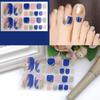 1 Set Self-adhersive Paper Wearable Longwear Adhesive Toenail Decor Wraps Toenail Polish Stickers