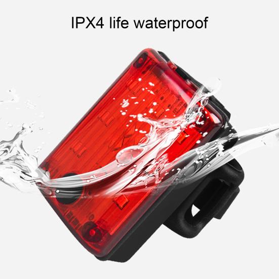 Задний фонарь для велосипеда USB перезаряжаемый водонепроницаемый ультра яркий светодиодный светильник Предупреждение о безопасности Детали велосипеда Съемный сигнал поворота Предупреждающий свет Аксессуары для велосипеда