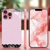 Modern Pink Polka Dot phone case for iphone 17 case for iphone 17 pro max cover Glass for iPhone 17 16 15 14 13 12pm Pro Plus