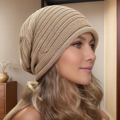 Шапка-бини для мужчин и женщин - Черная полосатая теплая шапка-бини с защитой ушей для активного отдыха, езды на велосипеде, бега и зимних видов спорта, шапка для зимних видов спорта