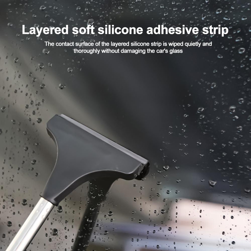 Multifunctional Car Scraper Window Wiper Extendable Glass Brush Squeegee for Car Windshield Rearview Mirror Cleaning Tools