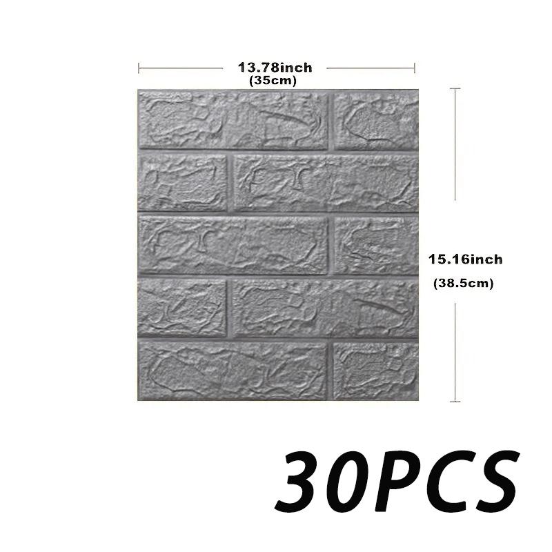 Обои для декора стены гостиной 35x38,5 см однотонные 3D самоклеящиеся настенные наклейки