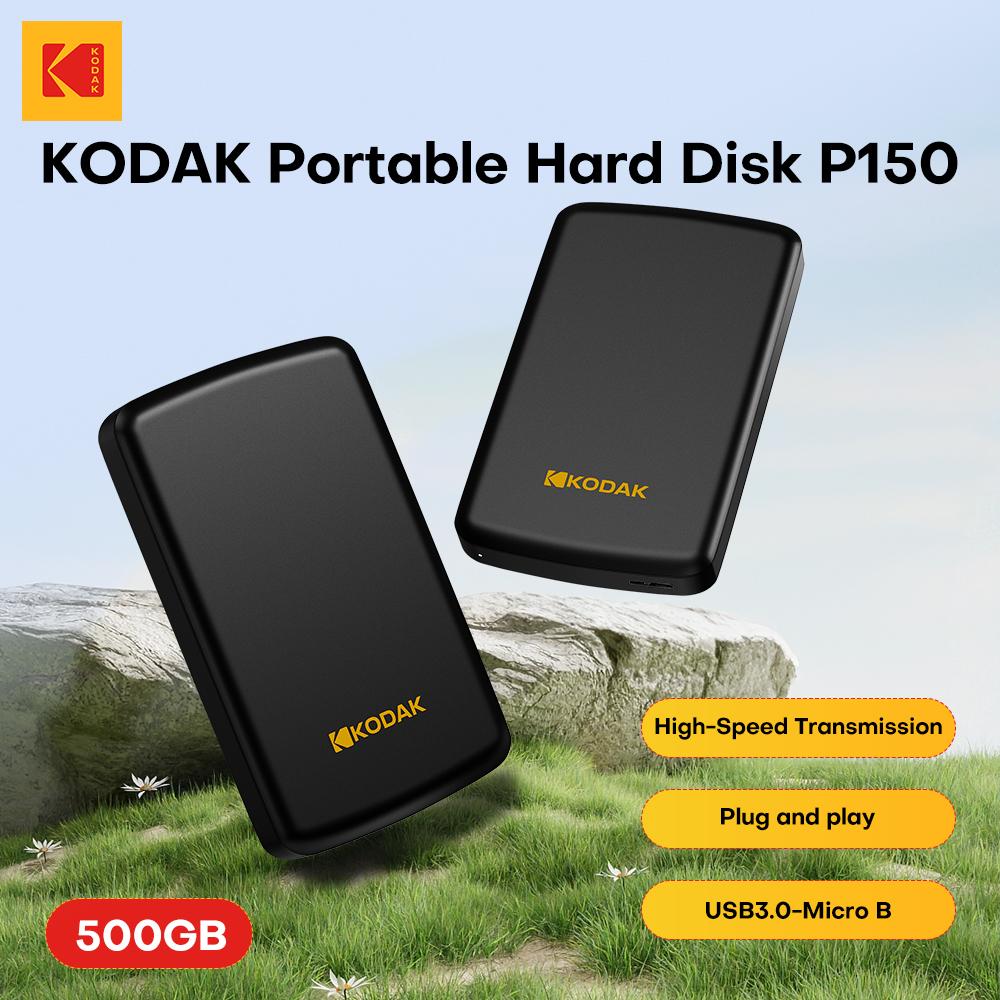 Kodak P150 500 ГБ/1 ТБ 2,5'' Портативный внешний жесткий диск USB 3.0 5 Гбит/с Игровой диск для хранения Данных Совместим с ноутбуком и настольным компьютером