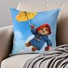 Модная Animal P-Paddington Bears Наволочка Подушка Защита от Пылевых Клещей Невидимая Молния Короткий Плюш Подушка для Дивана