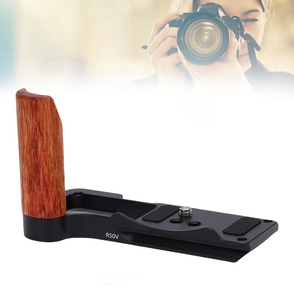 Handgrip L Shape Bracket Handle Fit for R50V Camera with Built In Quick Release Plate Hand Grip Holder Anti Slip Pads Design