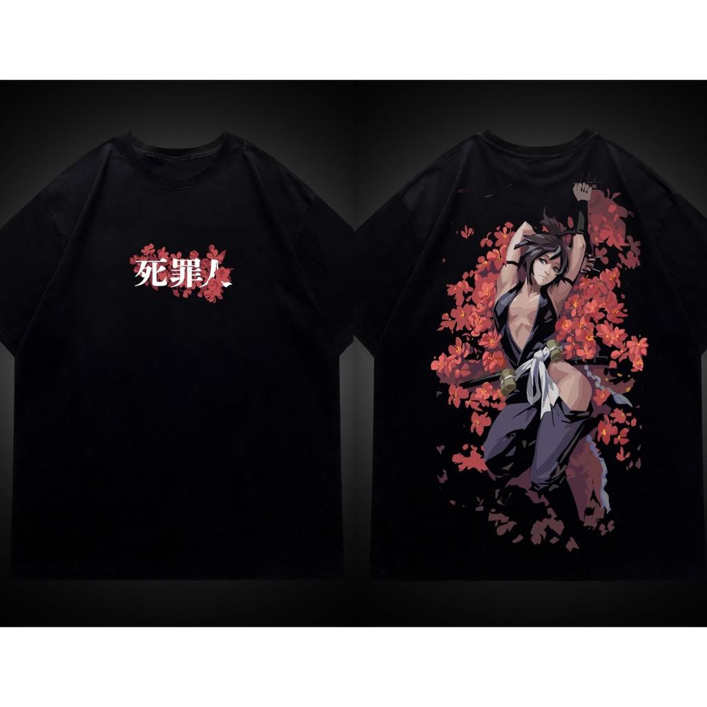 Рай Ада Юзуриха Футболка Мужская Женская Оверсайз Уличная Одежда Японское Аниме Графика Короткий Рукав Хлопок Женская Мужская Одежда