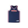 Баскетбольная майка без рукавов Li Ning CBA Series Professional Color Block с круглым вырезом, классическая версия, мужская майка, синяя AAYT829-2