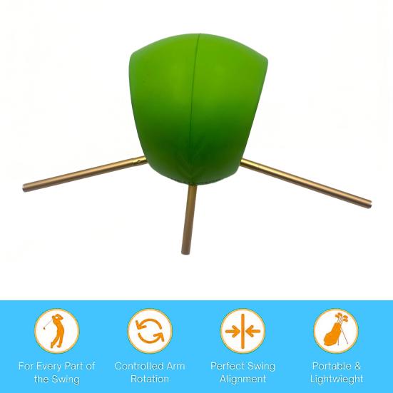 Тренажер для гольфа Мужчины Женщины Корректор осанки свинга Мяч для тренировки свинга в гольфе Вспомогательное средство для тренировки Новичок Все уровни Игроки в гольф Аксессуары для гольфа