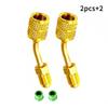 Adapter For Mini Split HVAC System 5/16" Female Quick Couplers 1/4" Male Flare Ductless Mini Split Systems Full Swivel Tip