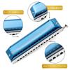 EAST TOP C Chromatic Harmonica for and Perfect for Study and Practice Blue 16-Hole 64-Tone Beginners, Professionals, Children, (EAP-16),