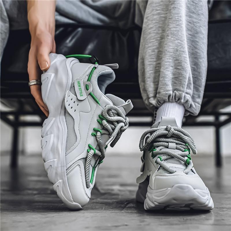 Мужская обувь, дышащие, на толстой подошве, повседневные кроссовки для бега на открытом воздухе, всесезонные, новые, теннисные, мужские, мягкие, удобные, мужские кроссовки