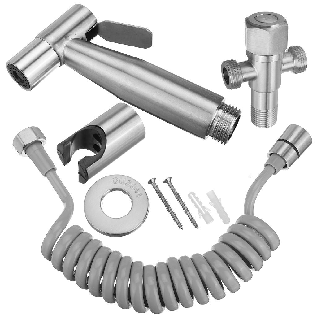 Ручной смеситель для биде, комплект для биде, распылители из нержавеющей стали, туалетный спрей для ванной комнаты, самоочищающаяся насадка для душа, унитаз