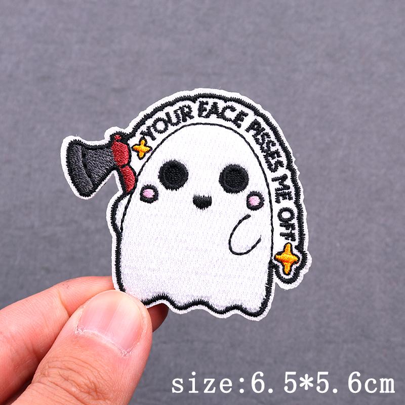 Cartoon Animal Patch Iron On Patches For Clothing Thermoadhesive Patches On Clothes Hip Hop Embroidery Patch For Clothes Badges