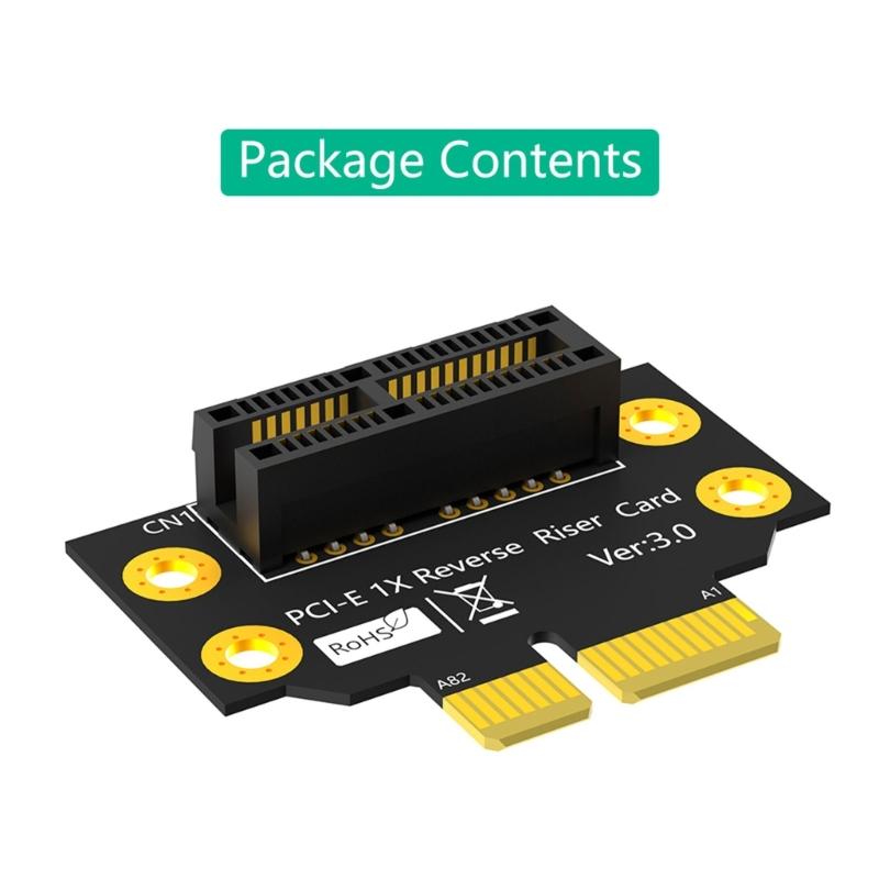 Карта-райзер PCIE X1 Адаптеры 90 градусов Карта-удлинитель PCIE Карта расширения для корпусов серверов малого форм-фактора 1U/2U