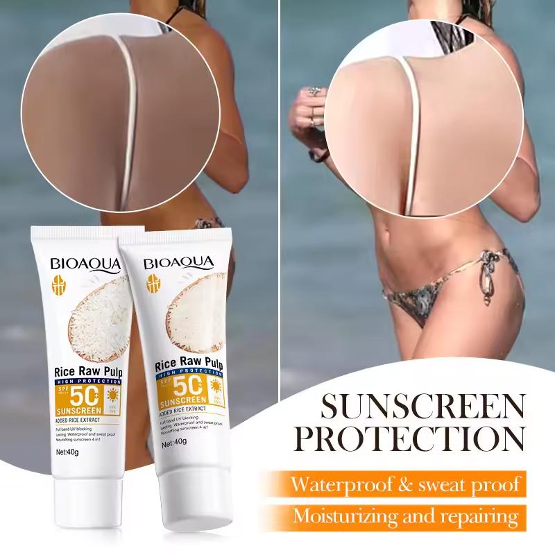 Крем для лица солнцезащитный SPF 50+ Защита для тела Солнцезащитный лосьон Долговечный Нежирный Предотвращает солнечные ожоги Защита от УФ-лучей Солнце Солнцезащитный крем