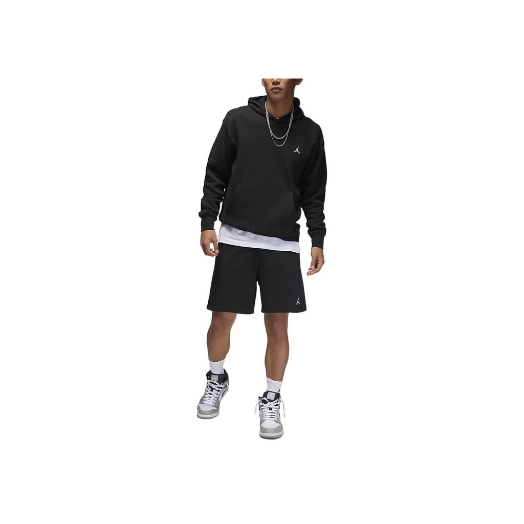 Jordan Худи пуловер из флиса Air Jordan Essential (Азия) Черная мужская уличная одежда DQ7467-010
