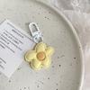 Cute Color Flower Pendant Keychains Bag Earphone Case Pendant Diy Accessories Car Key Ring Candy Color Key Chains Decor Jewelry
