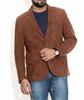 Party Work Wear Formal Brown Men's Suede Leather Blazer Genuine Soft Handmade