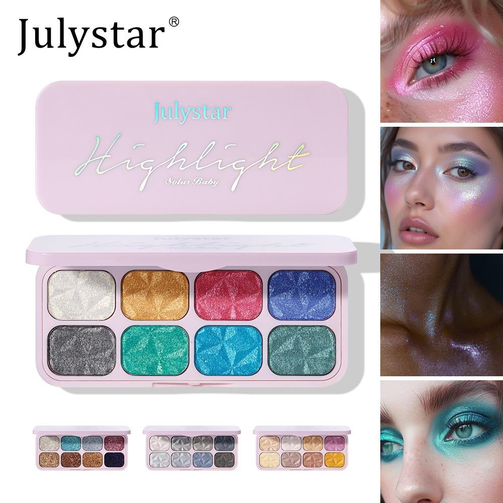 Eight-Color Mashed Potato Fine Shimmer Eyeshadow Brightening Golden Smart Eyeshadow Palette